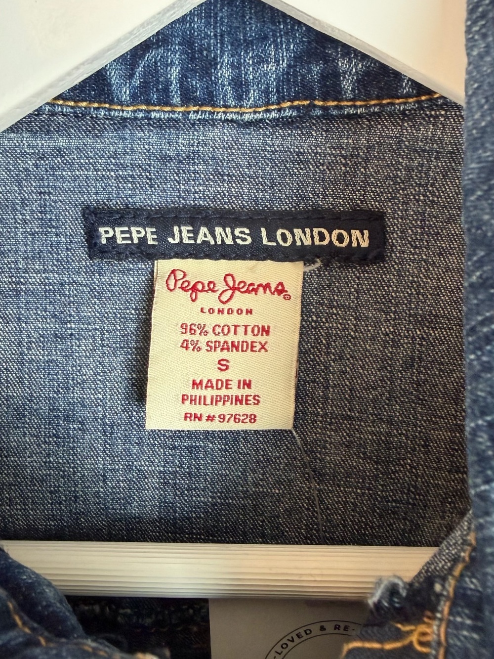 Pepe Jeans London Denim Mini Dress | Y2K Patchwork Stretch Jean Dress - Picture 8 of 14